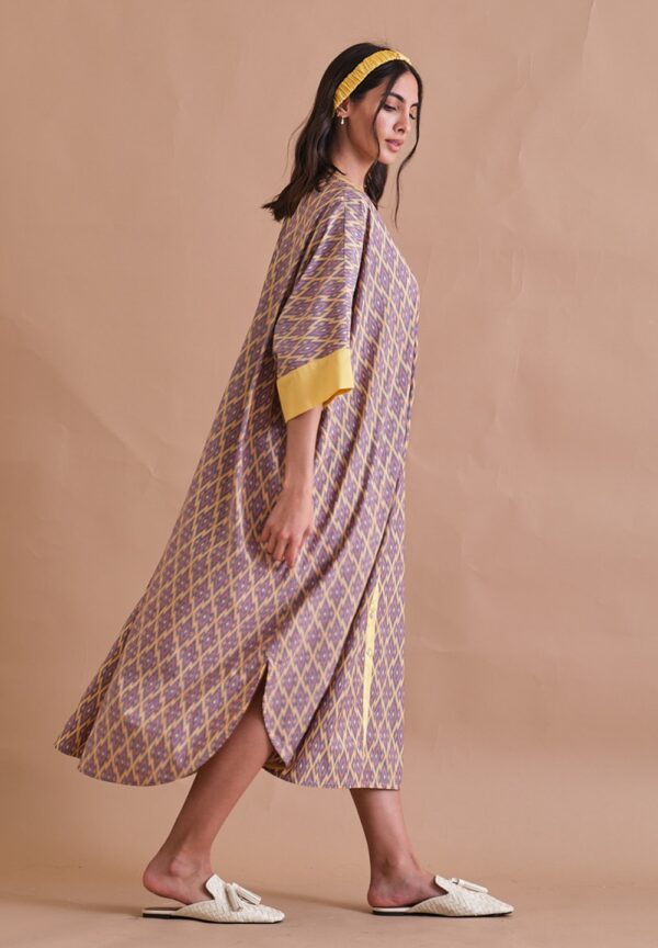 Yellow Light cotton kaftan - Image 4