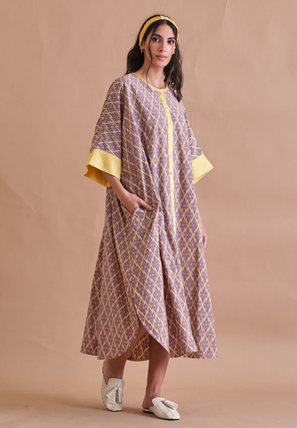Yellow Light cotton kaftan - Image 2
