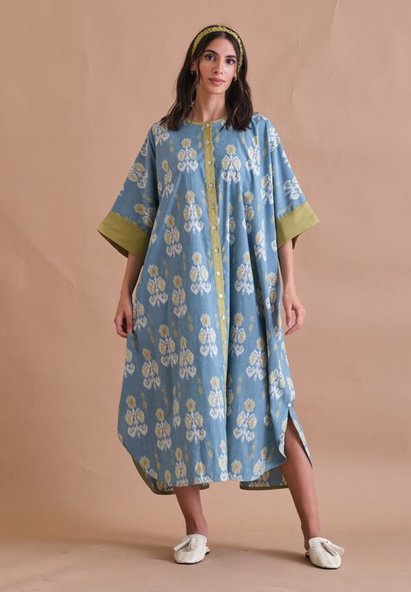 Gray Light cotton kaftan